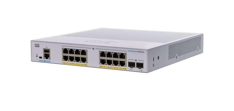 Cisco CBS350-16FP-2G-EU Network Switch Managed L2/L3 Gigabit Ethernet (10/100/1000) Silver